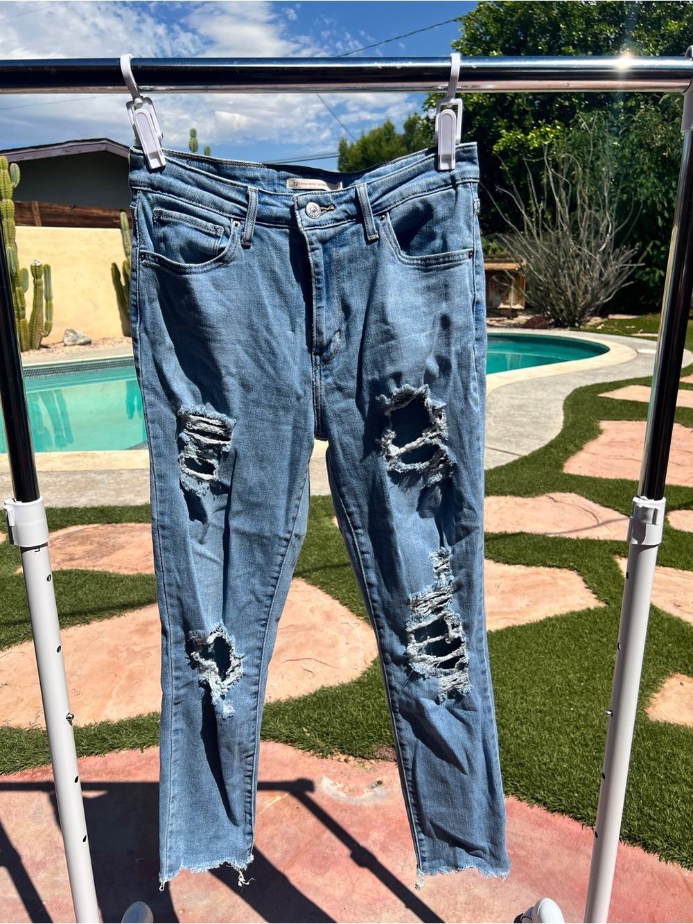 721 High Rise Skinny Distressed Women's Levi’s